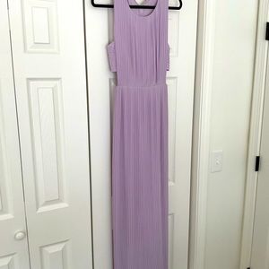 BCBG Maxazria lavender maxi dress